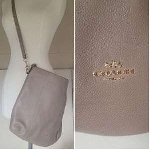Coach New York Leather Convertible Cross Body or Shoulder Bag | Leather Purse